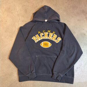 Vintage Black Packers Hoodie